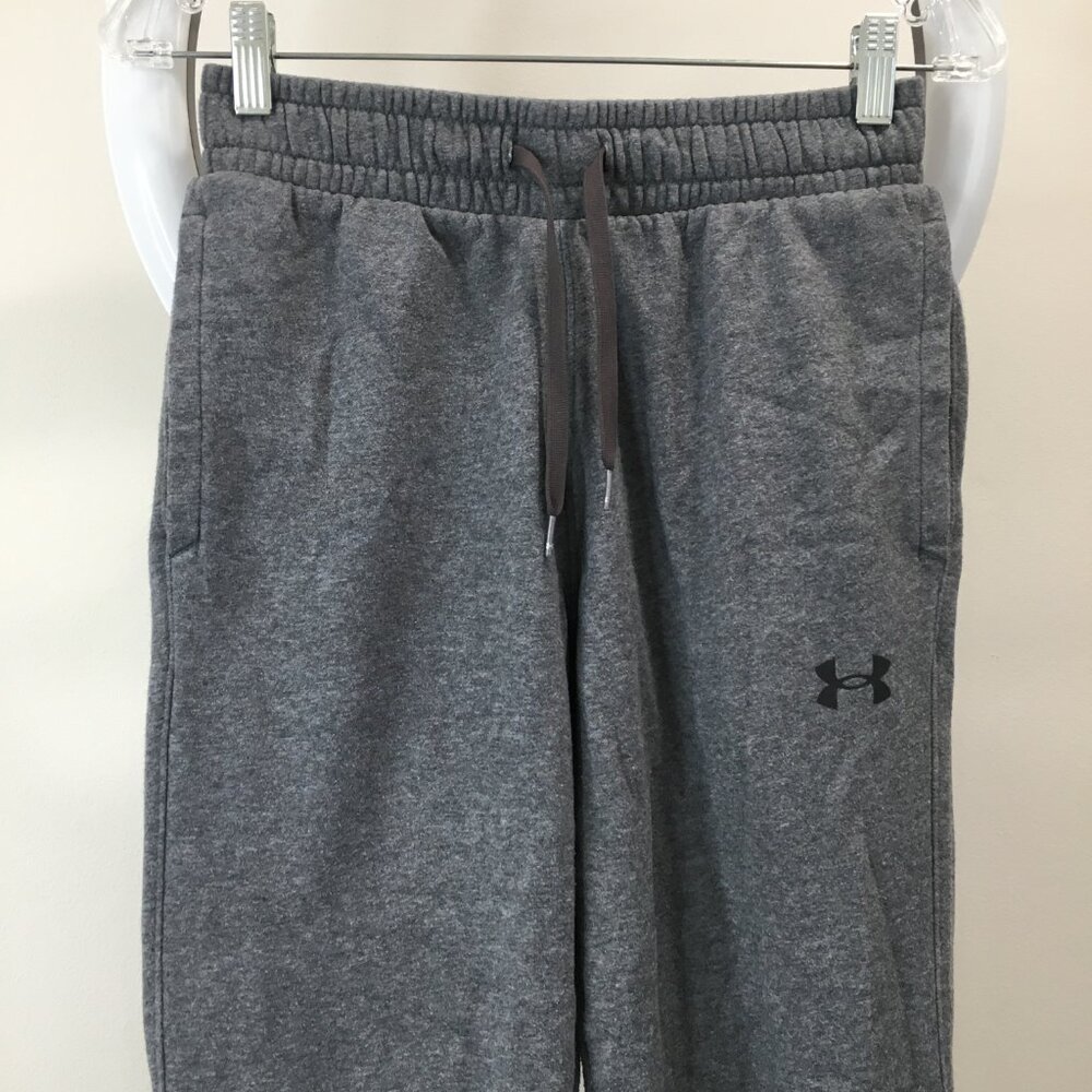 Under Armour Gray Drawstring Terrycloth Lined Swe… - image 4